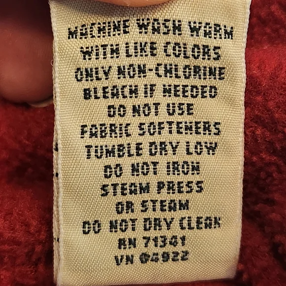 LL Bean Womens Petite Large Polyester Robe Red - Picture 13 of 13